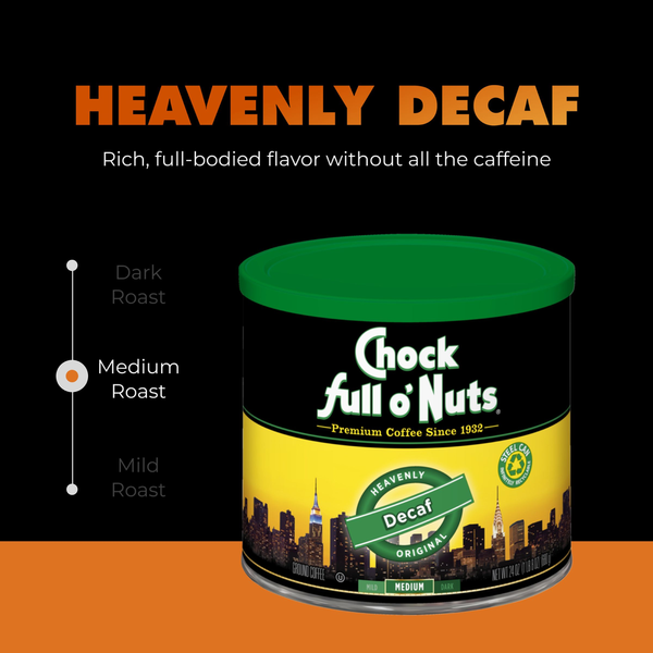 Chock full o'Nuts Heavenly Original Decaf Medium Roast Ground Coffee