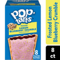 Pop-Tarts Frosted Lemon Blueberry Crumble Toaster Pastries, Breakfast Foods, 8 Count