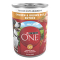 Purina ONE Tender Cuts in Wet Dog Food Gravy Chicken and Brown Rice Entree