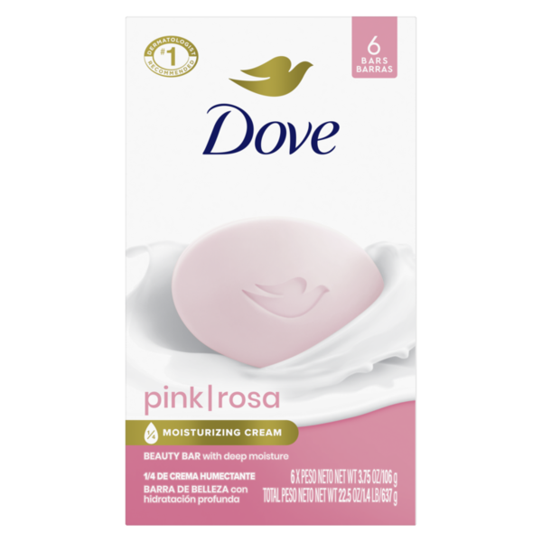 Dove Beauty Bar Soap Pink Rosa