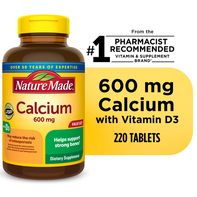 Nature Made Calcium 600 mg with Vitamin D3 Tablets️