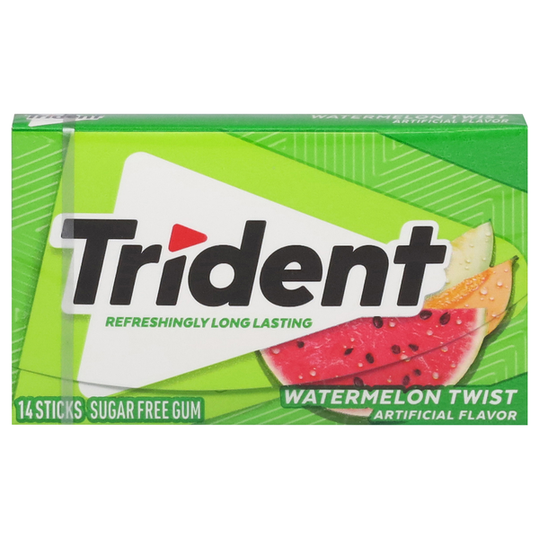 Trident Gum, Sugar Free, Watermelon Twist