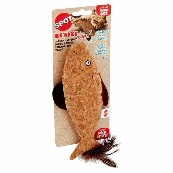 SPOT Hug 'n Kick Corkies Catnip Cat Toy