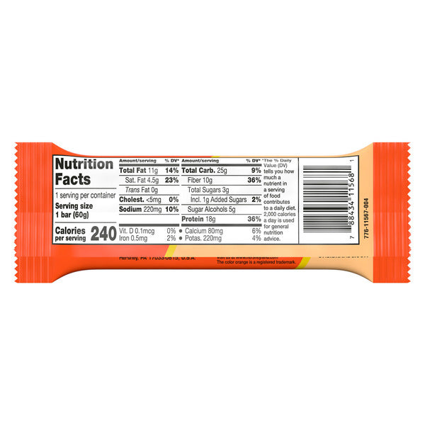 ONE REESE'S Peanut Butter Lovers Flavored Protein Bar, 2.12 oz