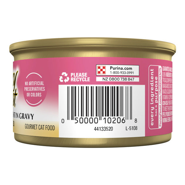 Purina Fancy Feast Grilled Wet Cat Food Salmon and Shrimp Feast in Wet Cat Food Gravy