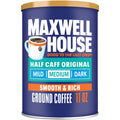 Maxwell House Half Caff Medium Roast Ground Coffee - Caffeine levels may vary