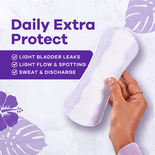 Always Daily Extra Protect Liners, Regular Length, Unscented Panty Liners