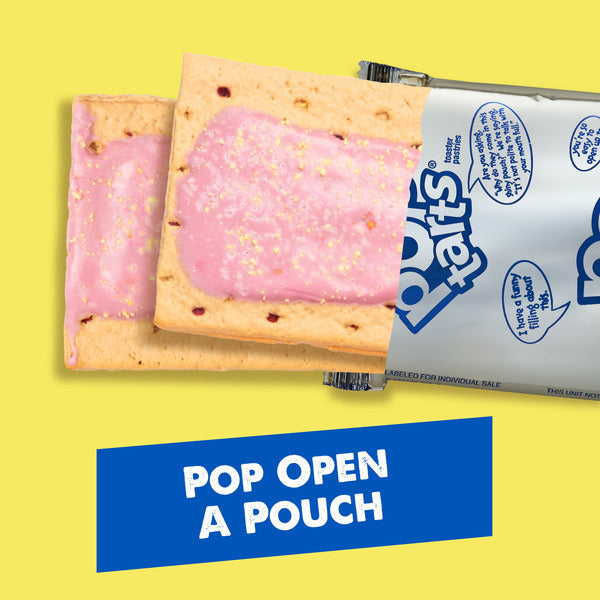 Pop-Tarts Frosted Lemon Blueberry Crumble Toaster Pastries, Breakfast Foods, 8 Count