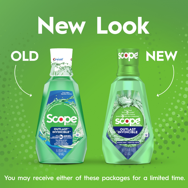 Crest Outlast Mouthwash Fresh Mint Value Twin Pack