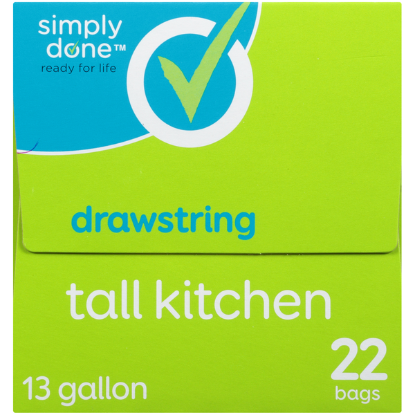 Simply Done Drawstring Tall Kitchen Bags