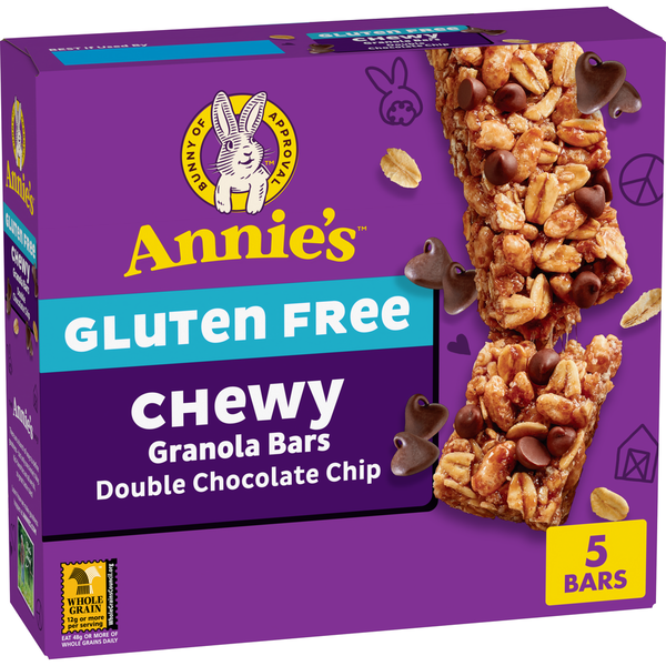 Annie's Gluten Free Double Chocolate Chip Chewy Granola Bars