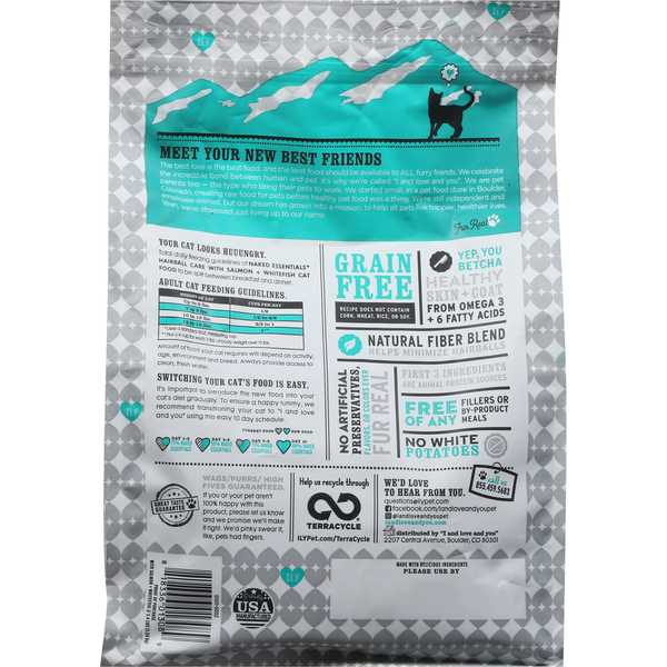 I and love and you Cat Food, Hairball Care, with Salmon + Whitefish