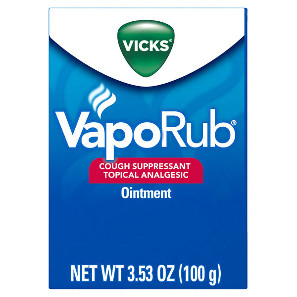 Vicks Vaporub Original Cough Suppressant Topical Analgesic
