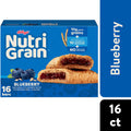 Kellogg’s Nutri-Grain Blueberry Breakfast Bars, Made with 10g Whole Grains, Value Pack, 16 Count