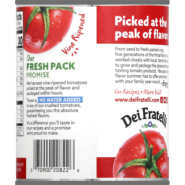 Dei Fratelli Tomatoes, No Salt Added, Crushed