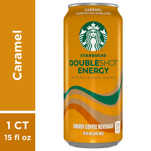 Starbucks Energy Coffee Beverage, Caramel, Doubleshot