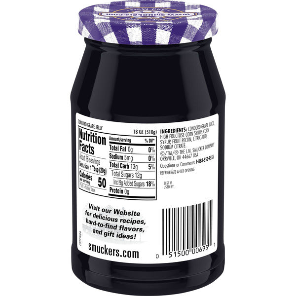 Smucker's Concord Grape Jelly, 18 Ounces
