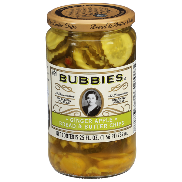 Bubbies Bread & Butter Chips, Ginger Apple