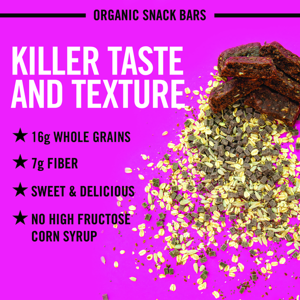 Dave's Killer Bread Cocoa Brownie Blitz Organic Snack Bars, 4 Individually Wrapped Snack Bars
