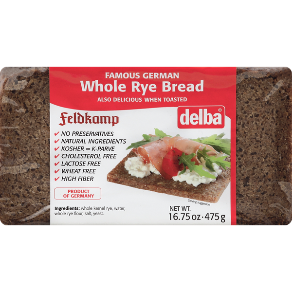 Delba Bread, Whole Rye