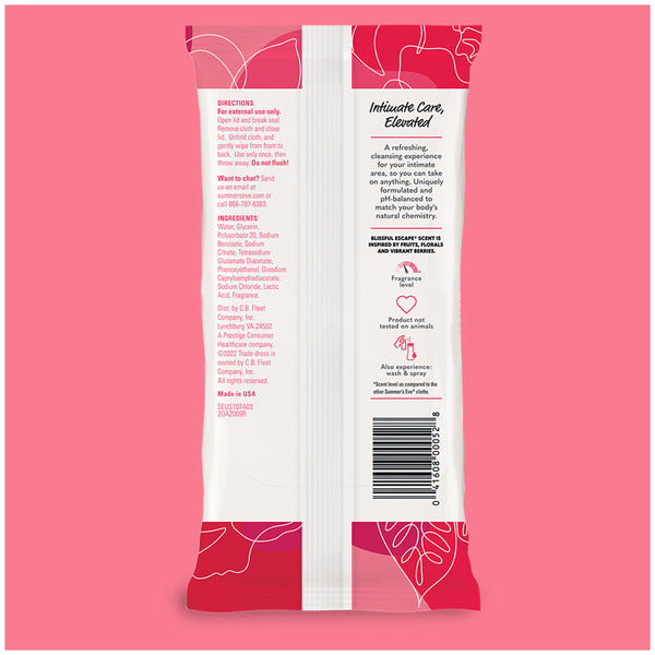 Summer's Eve Feminine Cleansing Wipes, Blissful Escape