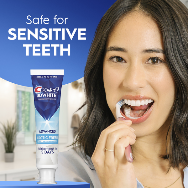 Crest 3DWhite Advanced Toothpaste, Arctic Fresh, 3.3 oz, 2 Pack