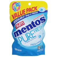 Mentos Gum, Sugar Free, Fresh Mint, Pure Fresh, Va...
️