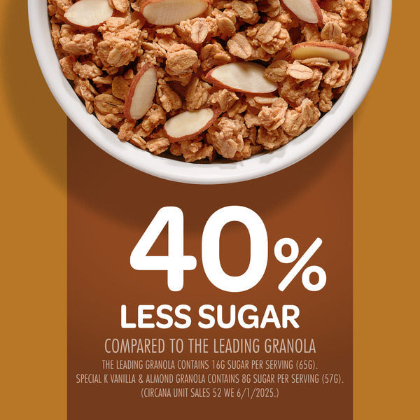 Kellogg’s Special K Granola, Protein Granola, Fiber Snacks, Vanilla and Almond,  Bag (1 Bag)
