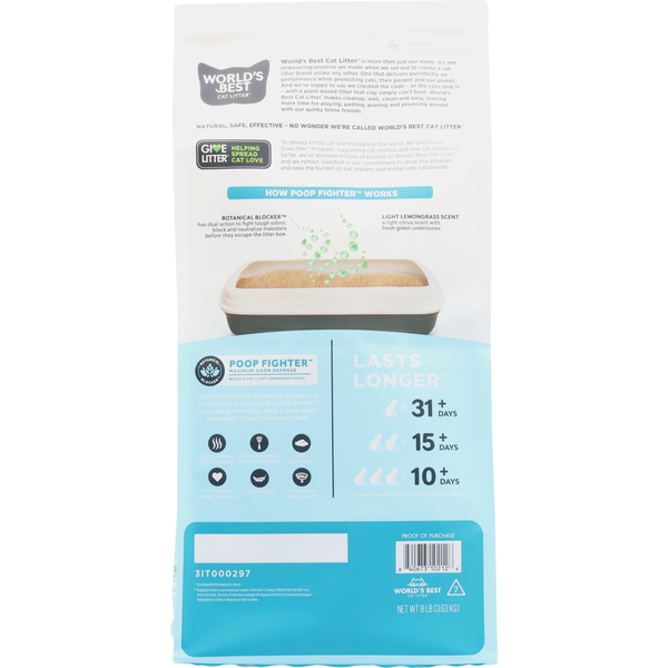 World's Best Cat Litter  Cat Litter, Poop Fighter
