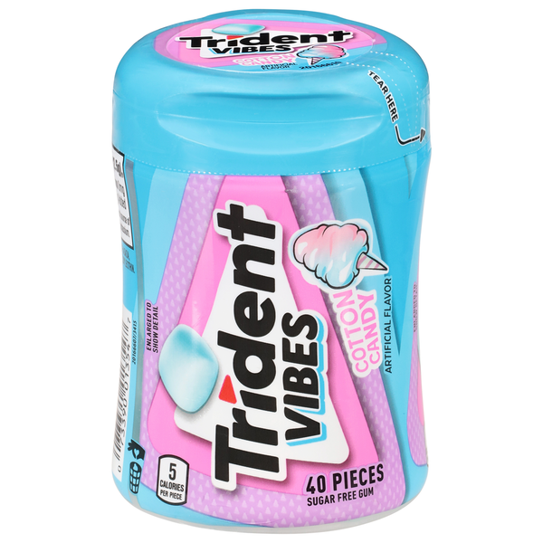 Trident Vibes Cotton Candy Sugar Free Gum