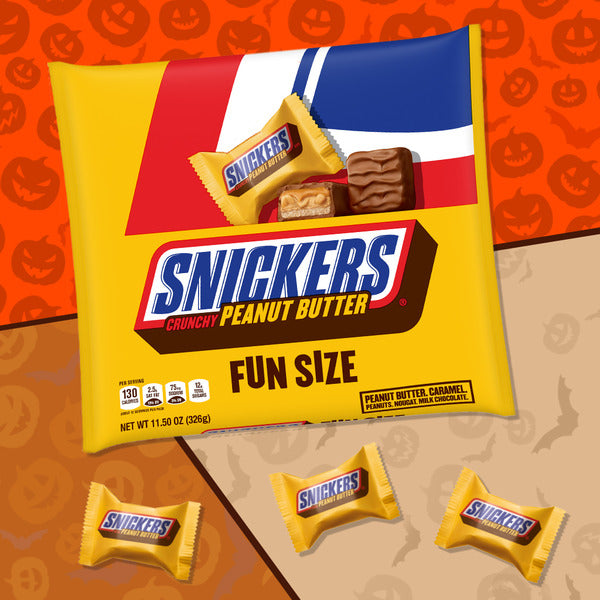 SNICKERS Crunchy Peanut Butter Squared Fun Size Chocolate Candy Bars