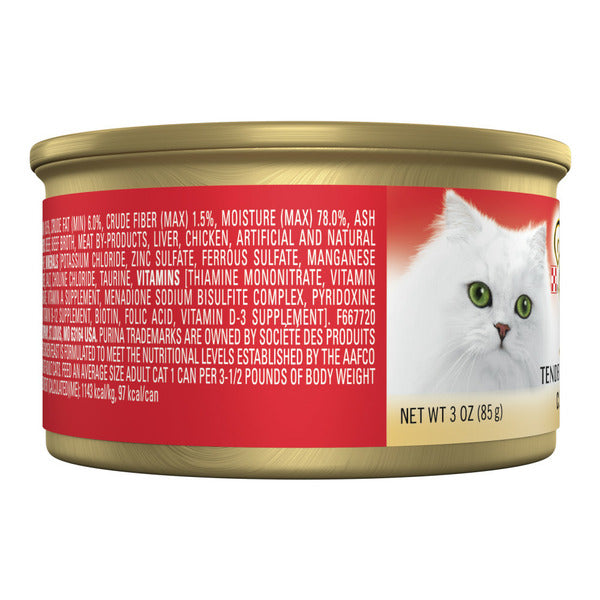 Purina Fancy Feast Tender Beef and Chicken Feast Classic Grain Free Wet Cat Food Pate