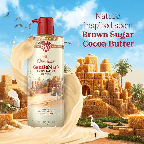 Old Spice Men's Body Wash for Men, Brown Sugar + Cocoa Butter