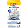 Glad ForceFlex MaxStrength With Clorox Kitchen Tra...
️