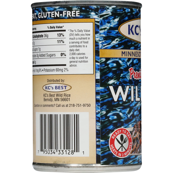 KC's Best Minnesota Cultivated Premium Cooked Wild Rice