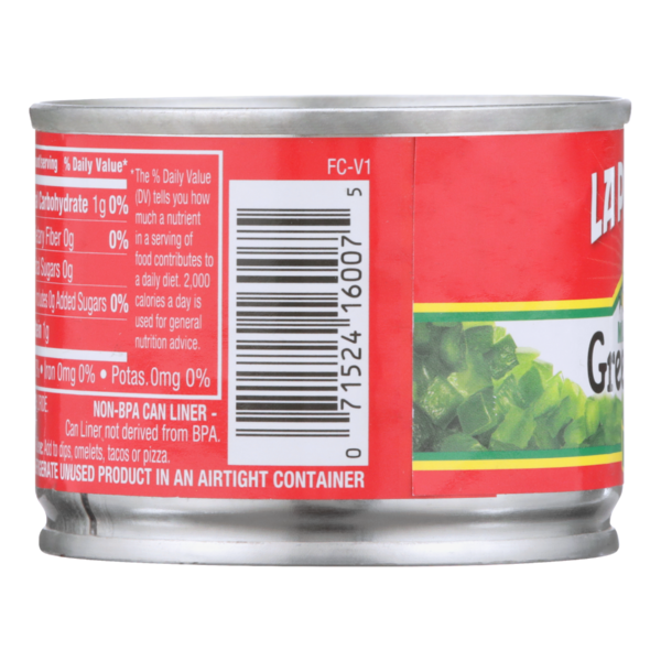 La Preferida Mild Diced Green Chiles, Roasted & Peeled