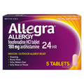 Allegra Allergy Relief, Indoor/Outdoor, 24 Hr, Non-Drowsy, Tablets