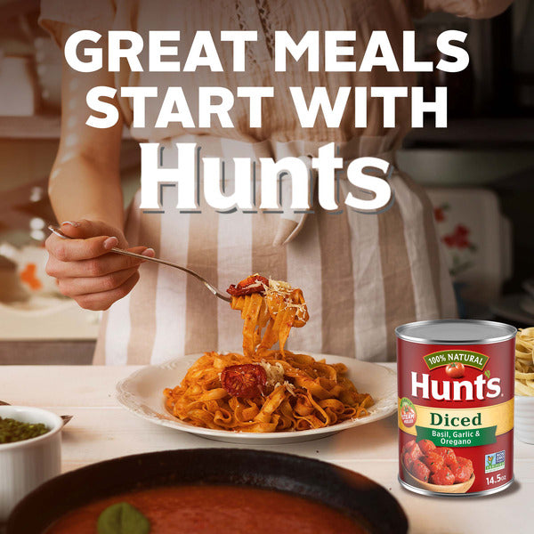 Hunt's Diced Tomatoes with Basil Garlic and Oregano