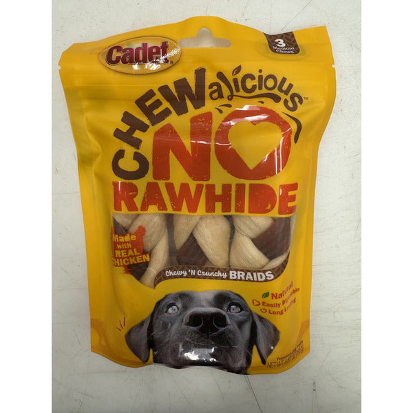 Cadet Chewy 'n Crunchy Braids Premium Dog Treat