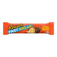 Reese's FAST BREAK Chocolate, Peanut Butter and Nougat King Size, Candy Bar, 3.5 oz