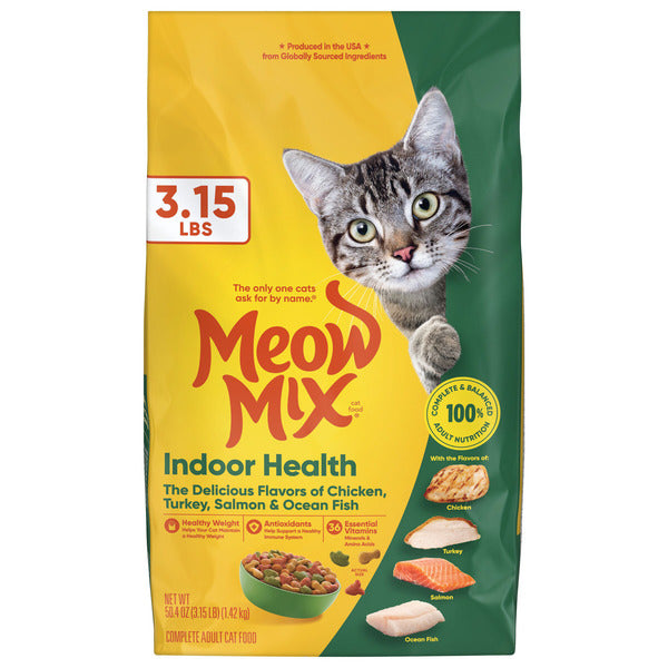 Meow Mix Indoor Health Dry Cat Food for Adult Cats