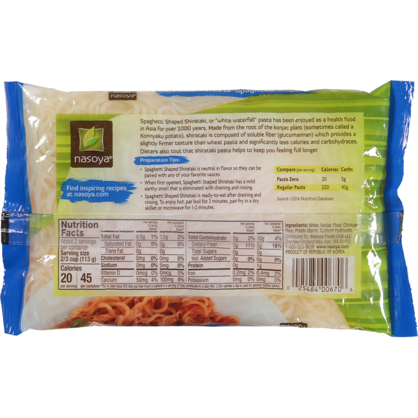 Nasoya Pasta, Spaghetti