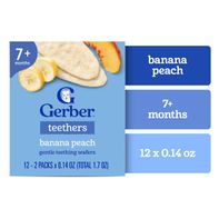 Gerber Teethers Banana Peach Gentle Teething Wafer...
️