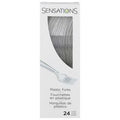 Sensations Plastic Forks, Clear️