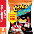 Cheetos Puffs Cheese Flavored Snacks Flamin' Hot Flavored