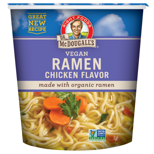 Dr. McDougall's Right Foods Vegan Chicken Ramen Noodle Soup Cup