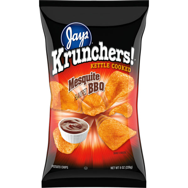 Krunchers  Kettle Cooked Potato Chips Mesquite BBQ
