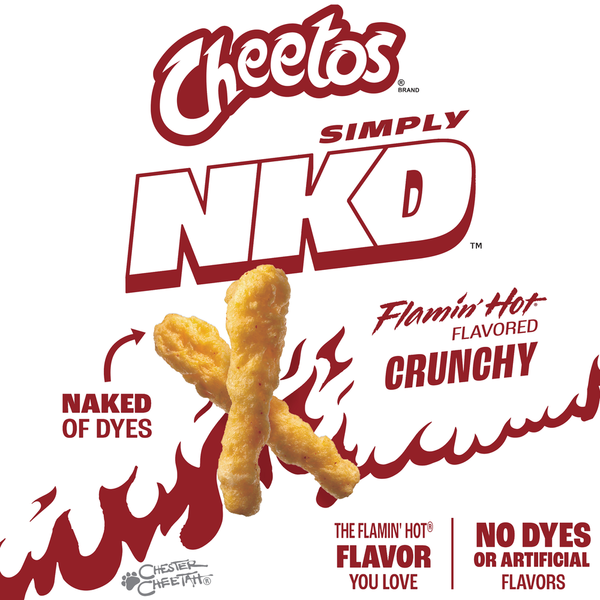 Cheetos Simply NK Flamin' Hot Crunchy Cheese Chips