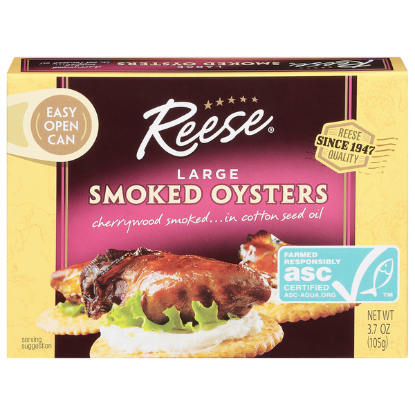 Reese's Oysters, Smoked, Large