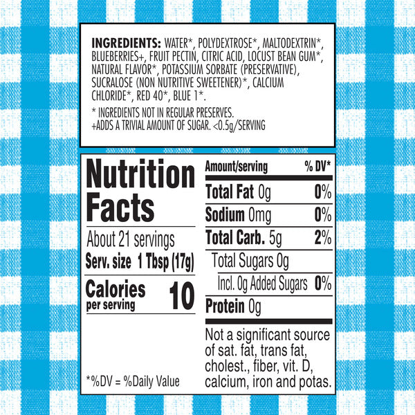Smucker's Sugar Free Blueberry Preserves